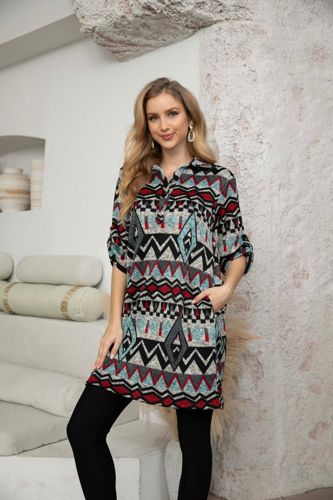 Janet's Long Printed Tunic