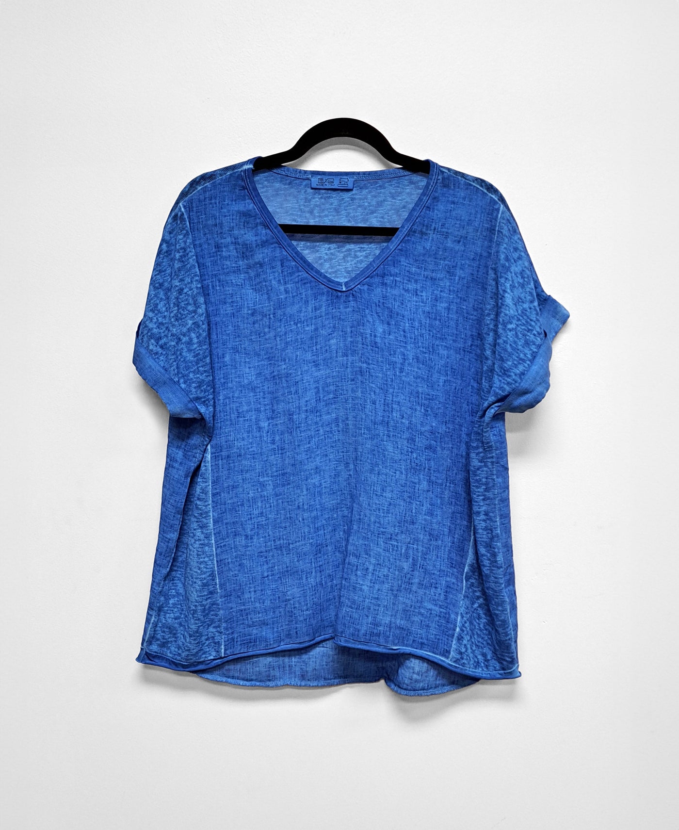 Breezy V-Neck Linen Tee