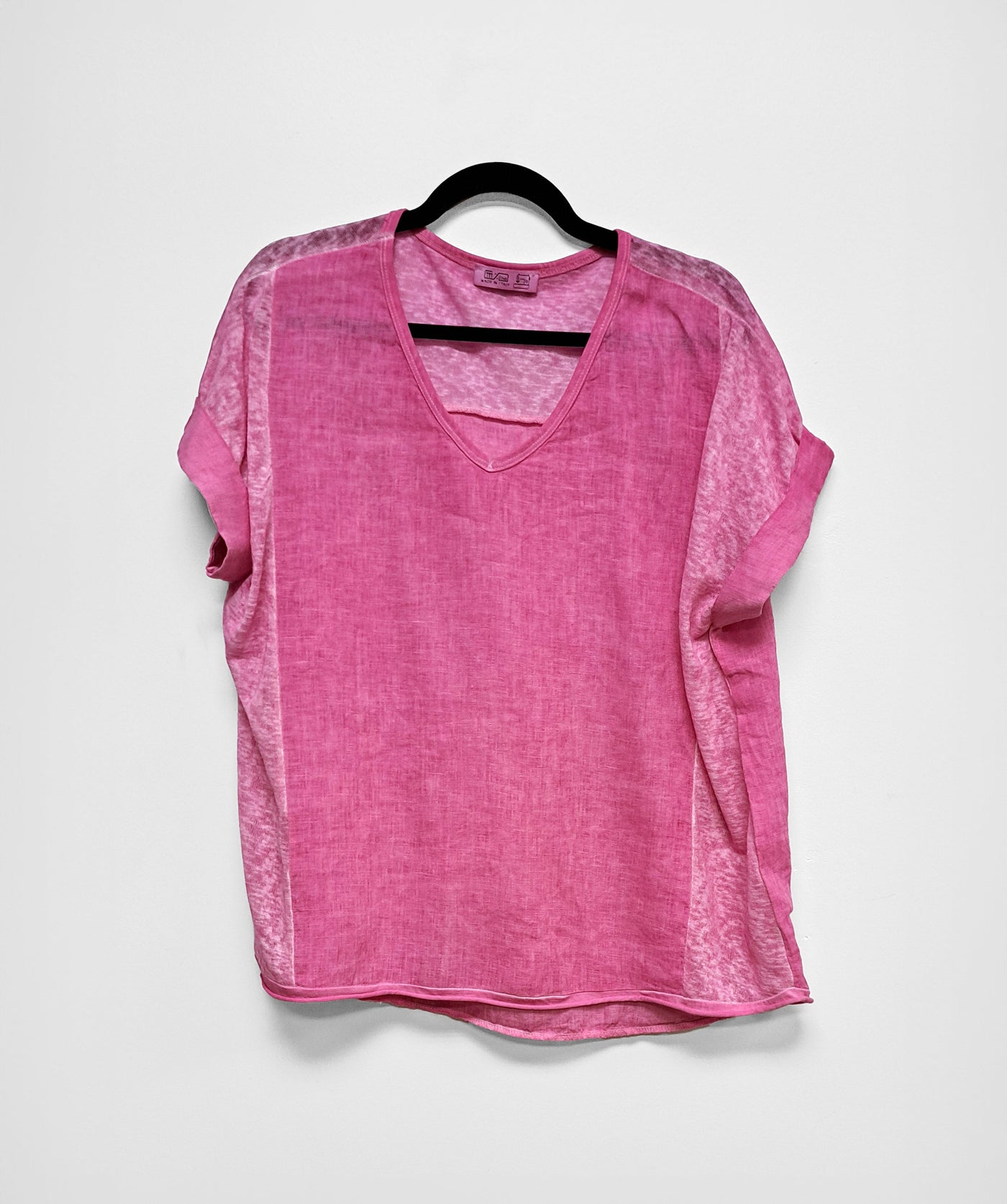 Breezy V-Neck Linen Tee