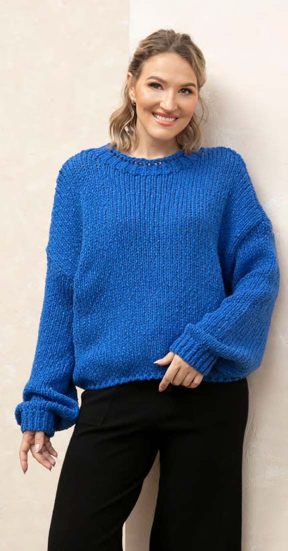 Mock Neck Loose Knit Sweater