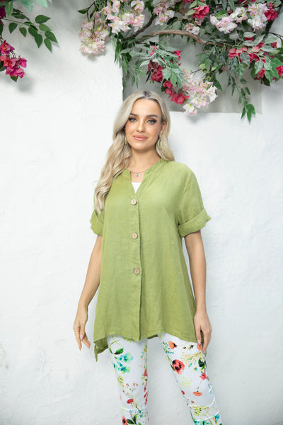 Rosie's Button Down Linen Top