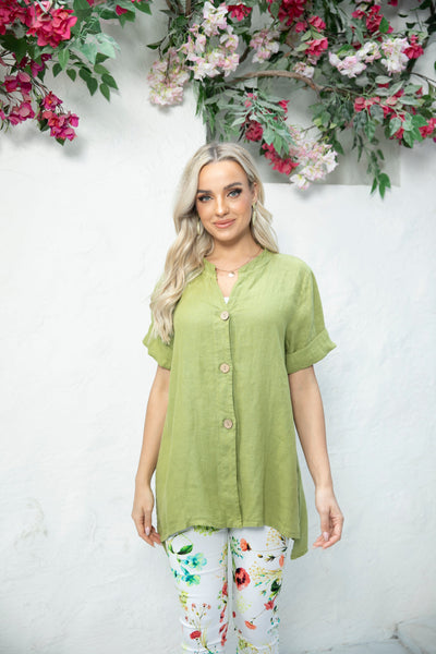 Rosie's Button Down Linen Top