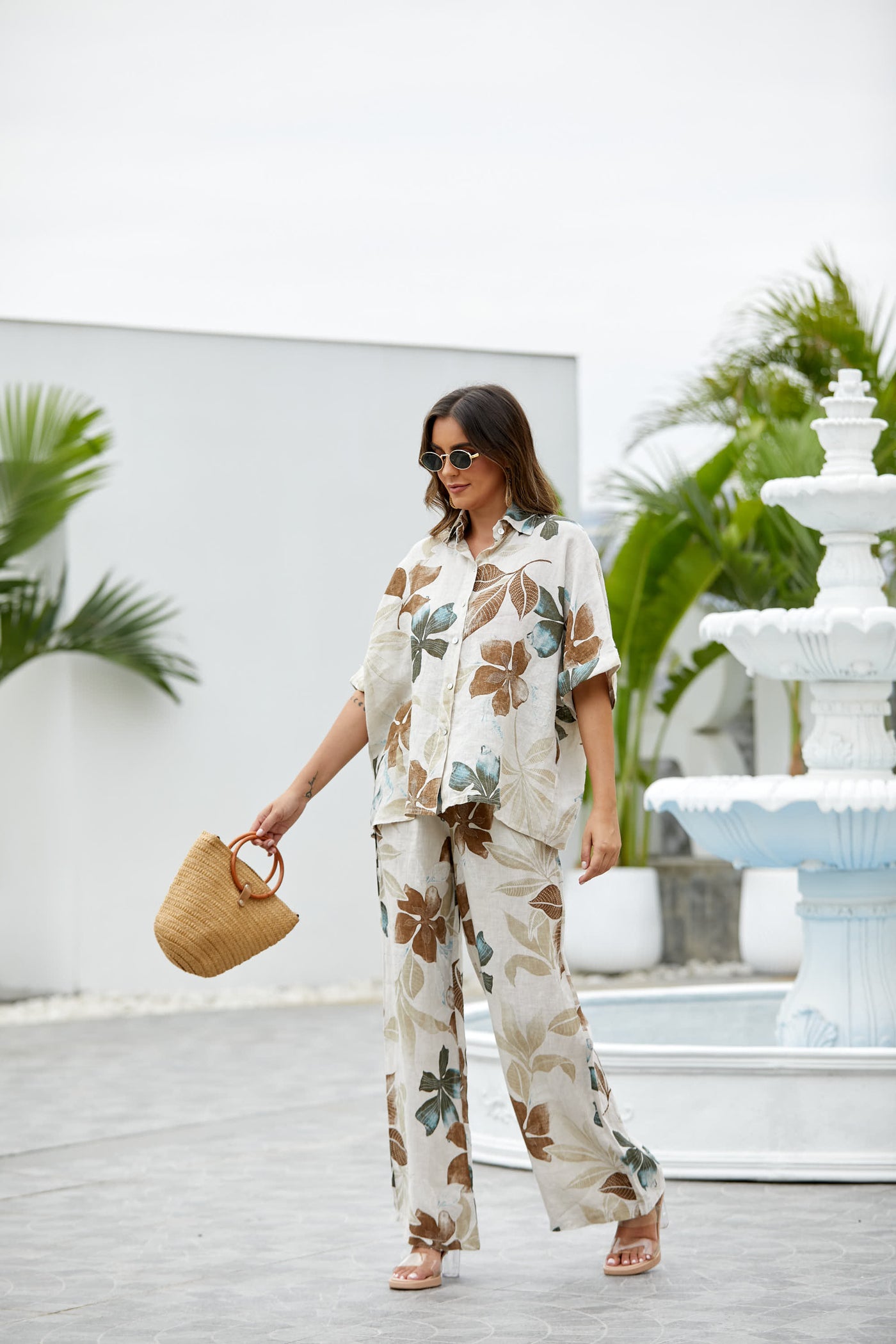 Pia's Floral Short Sleeve Top