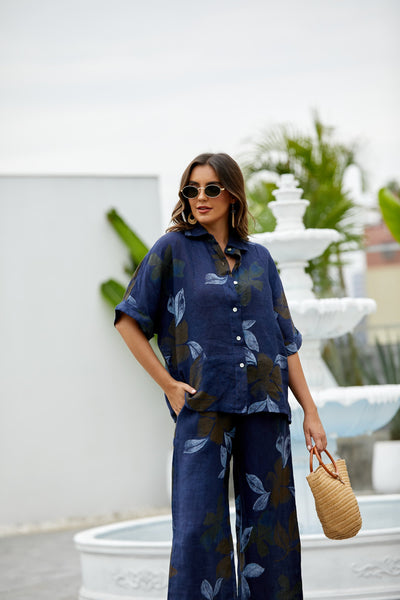 Pia's Floral Short Sleeve Top