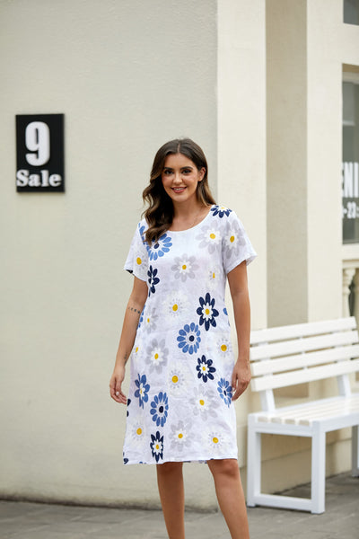 Daisy Breeze Linen Dress