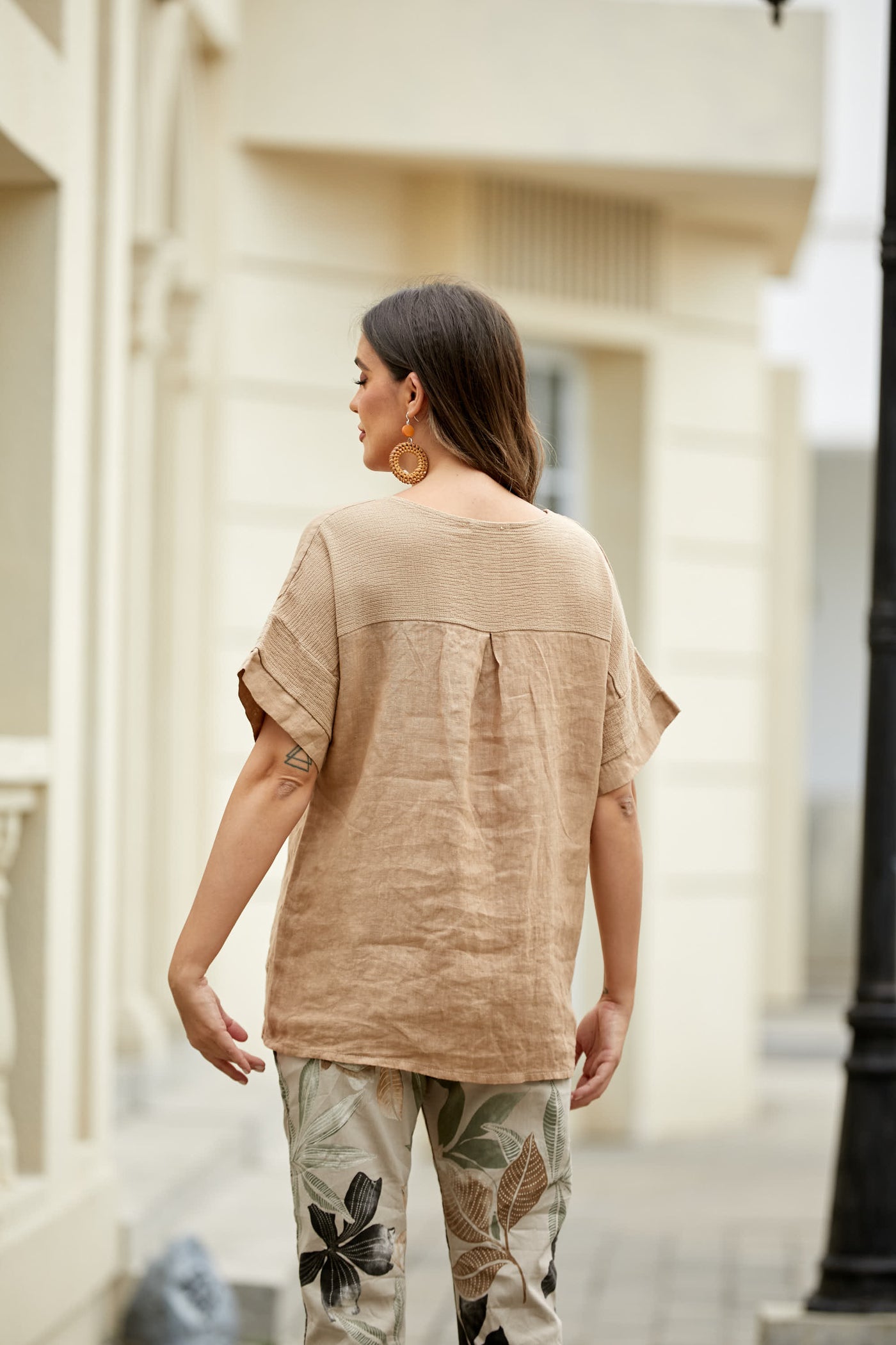 Shooting Star Linen Top