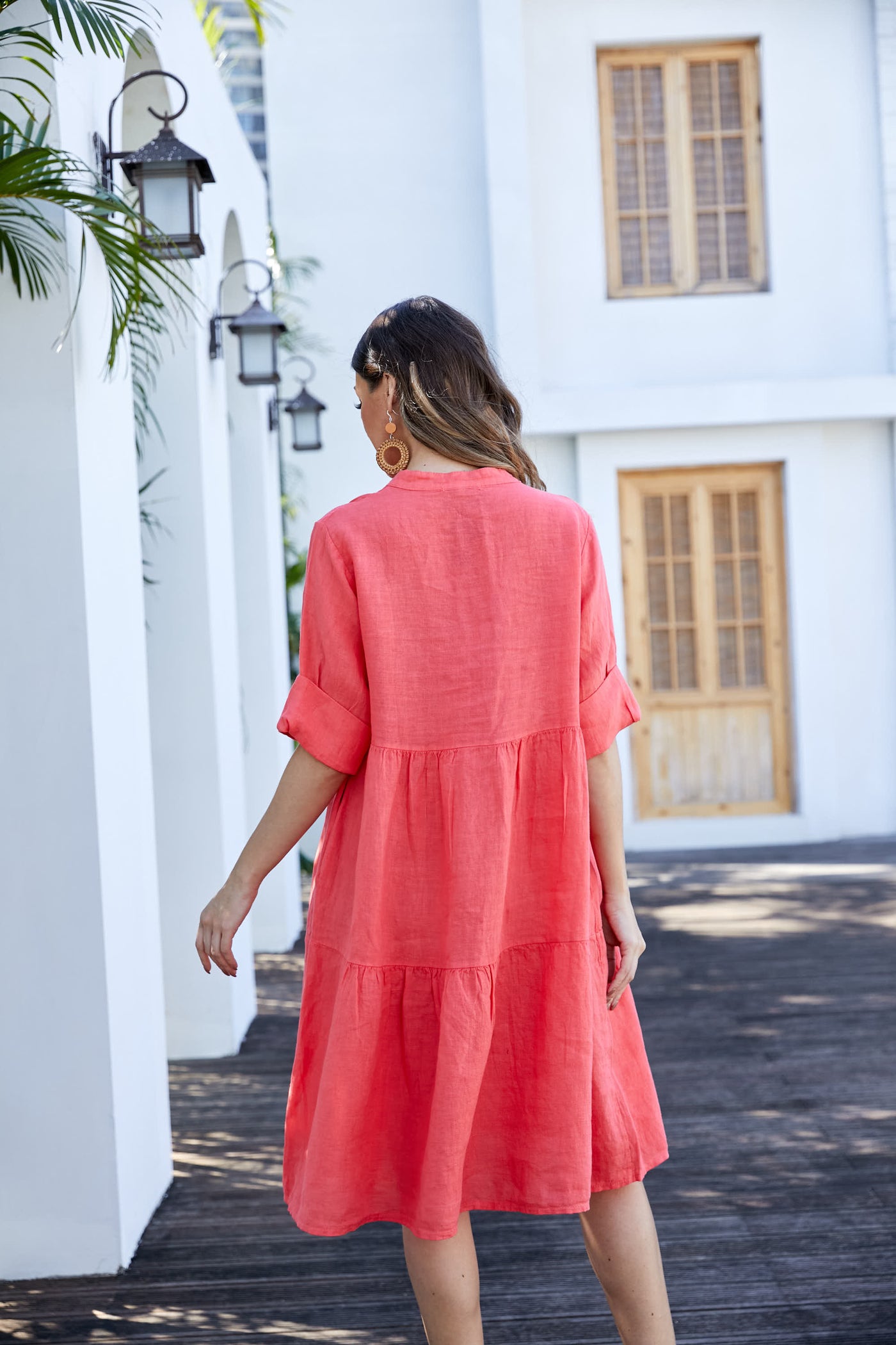 Gabriella's Italian Roll-up sleeve Dress