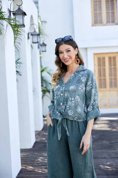 Floral Safari Top