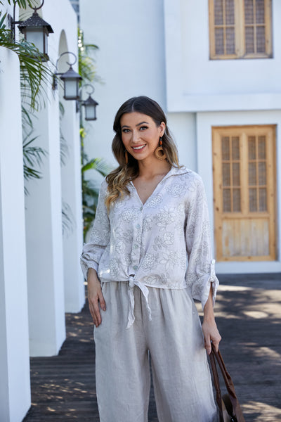 Floral Safari Top