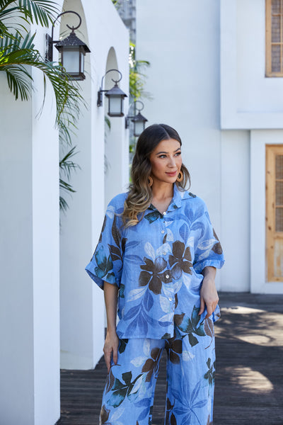 Pia's Floral Short Sleeve Top