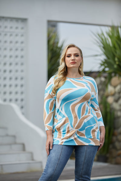 Paulina's Abstract Bamboo French Terry Top