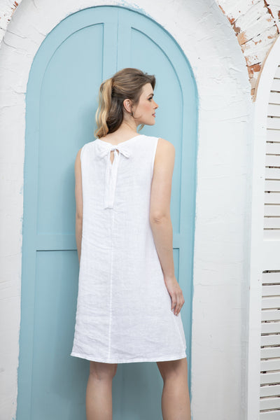 Sunlit Linen Dress// Breezy Bow Back Dress