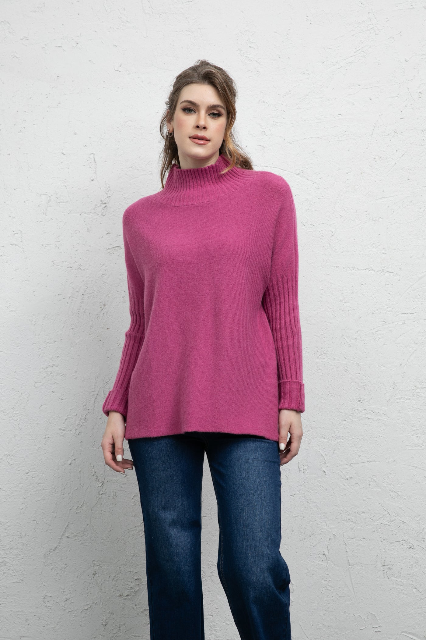 Keira's Ribbed Knit Sleeve Sweater