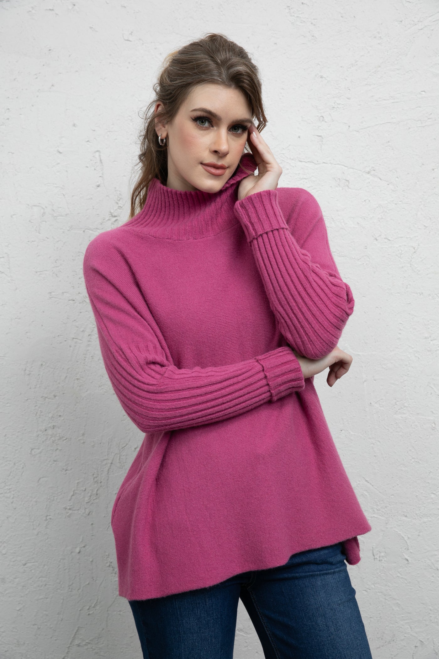 Keira's Ribbed Knit Sleeve Sweater