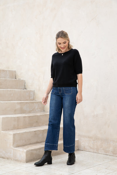 Bamboo Double Hem Line Denim