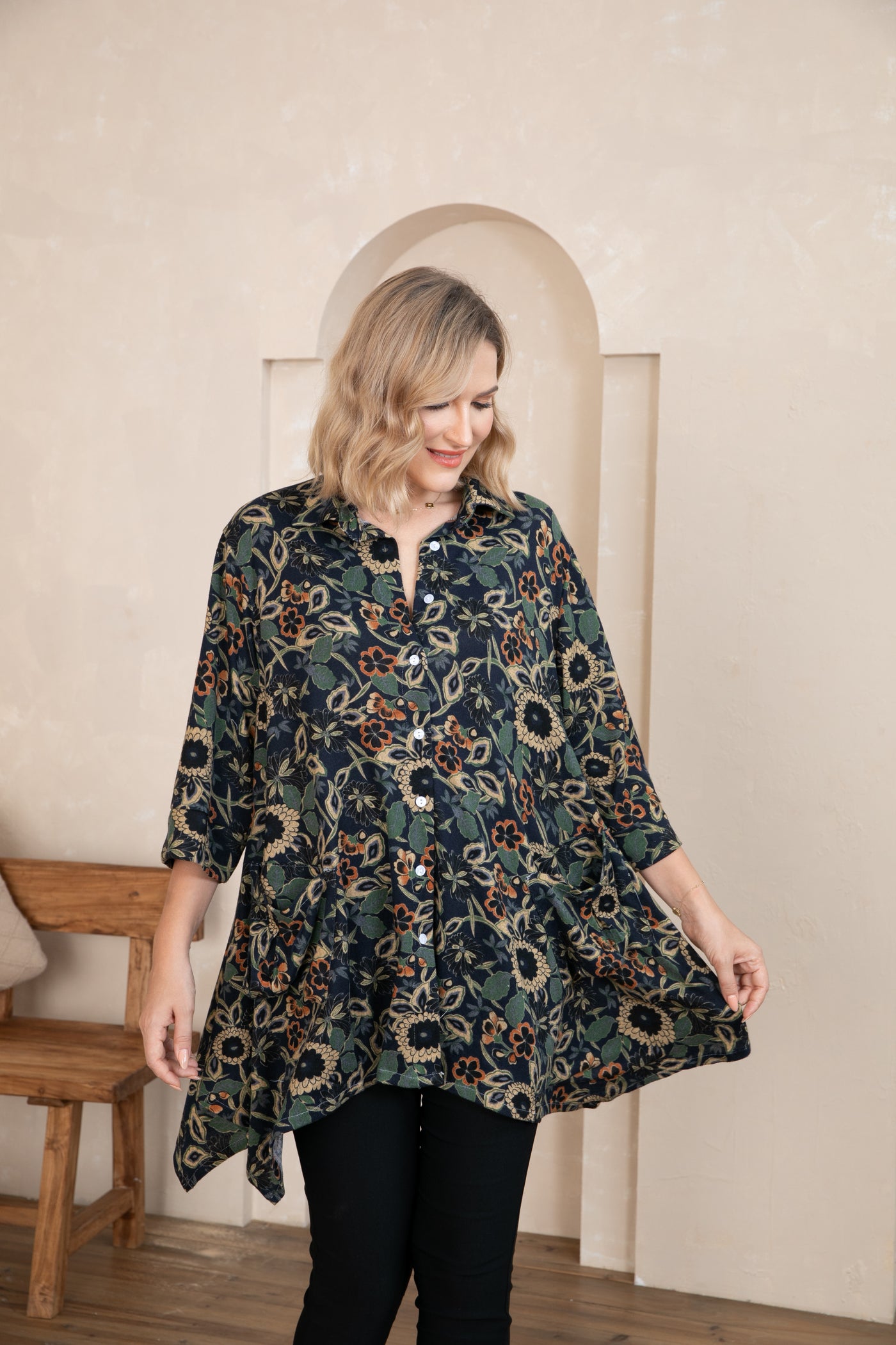 Fall Floral Tunic