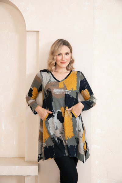 Artistic Essence  V-Neck Tunic