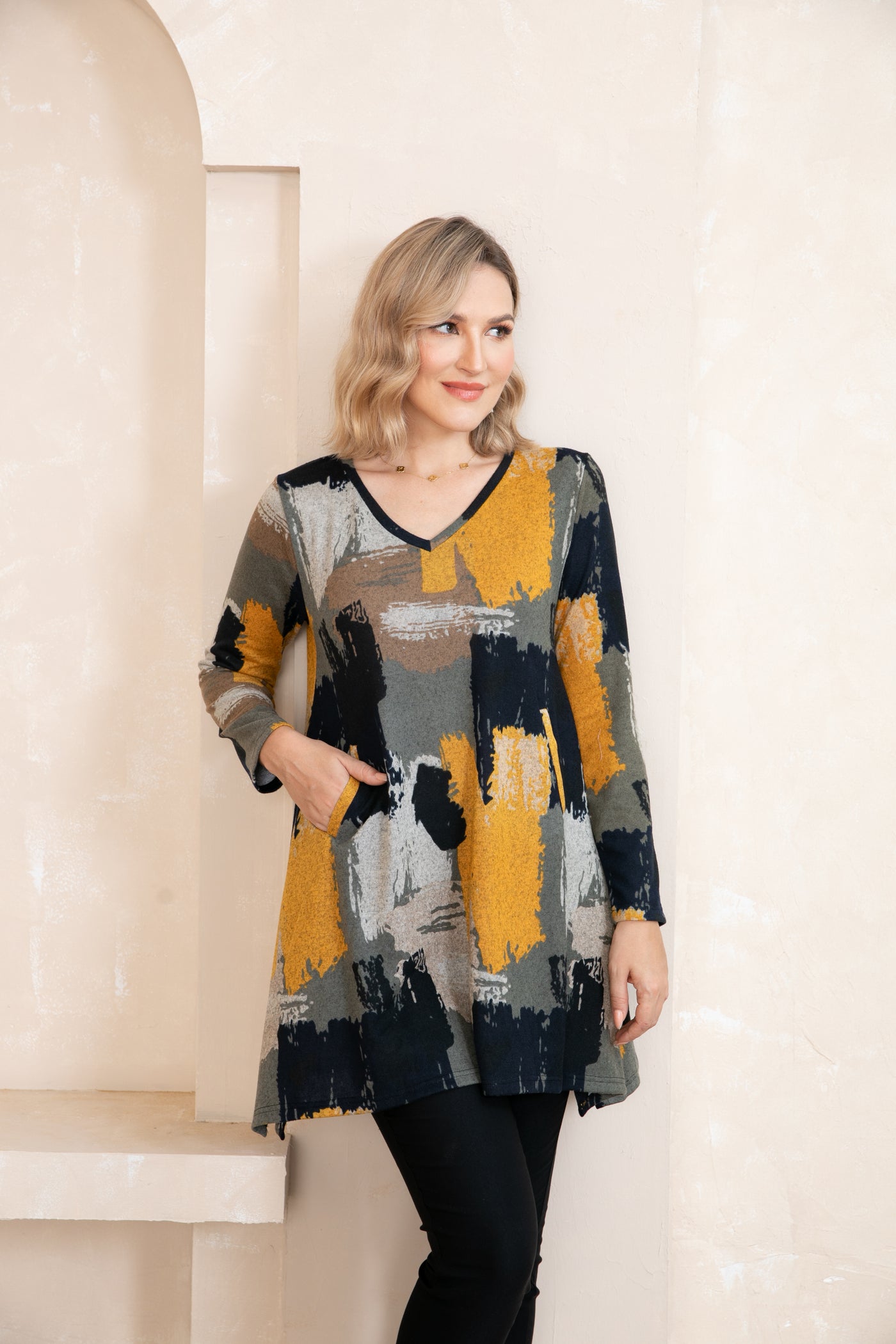 Artistic Essence  V-Neck Tunic