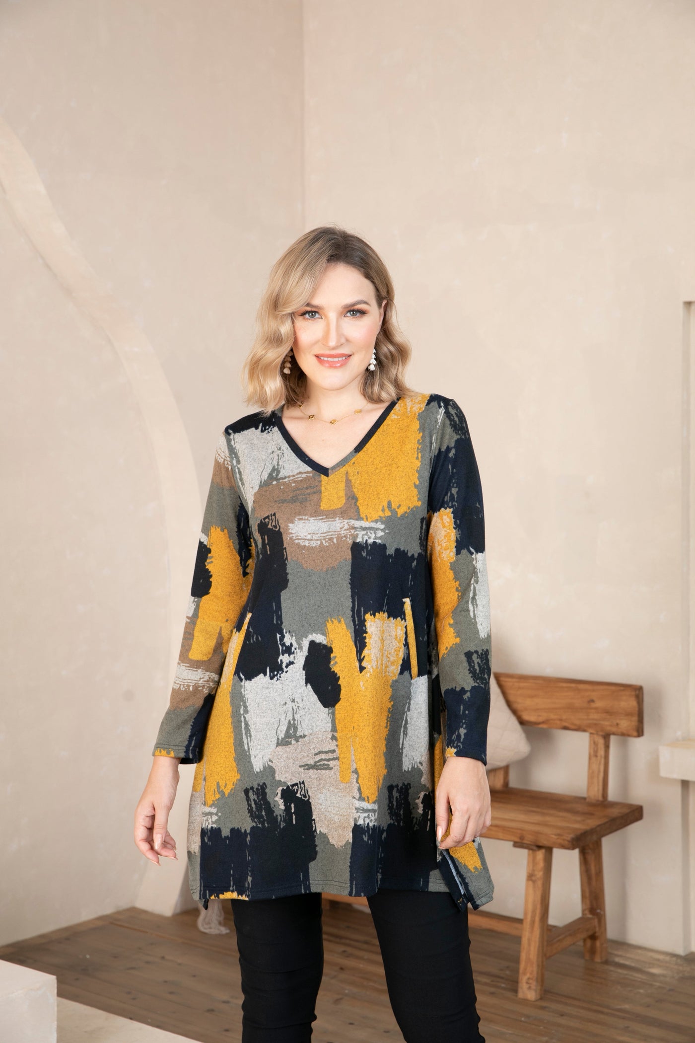 Artistic Essence  V-Neck Tunic