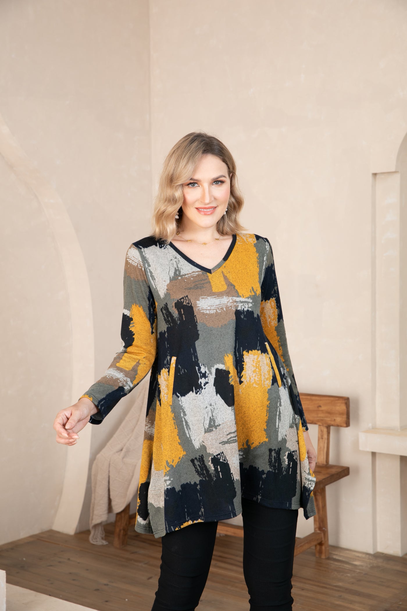 Artistic Essence  V-Neck Tunic