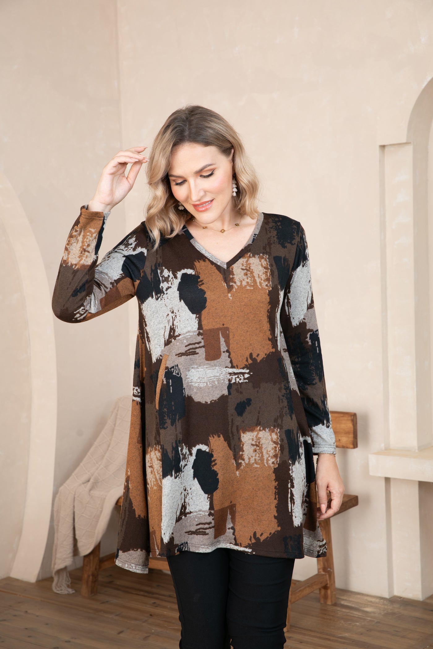 Artistic Essence  V-Neck Tunic