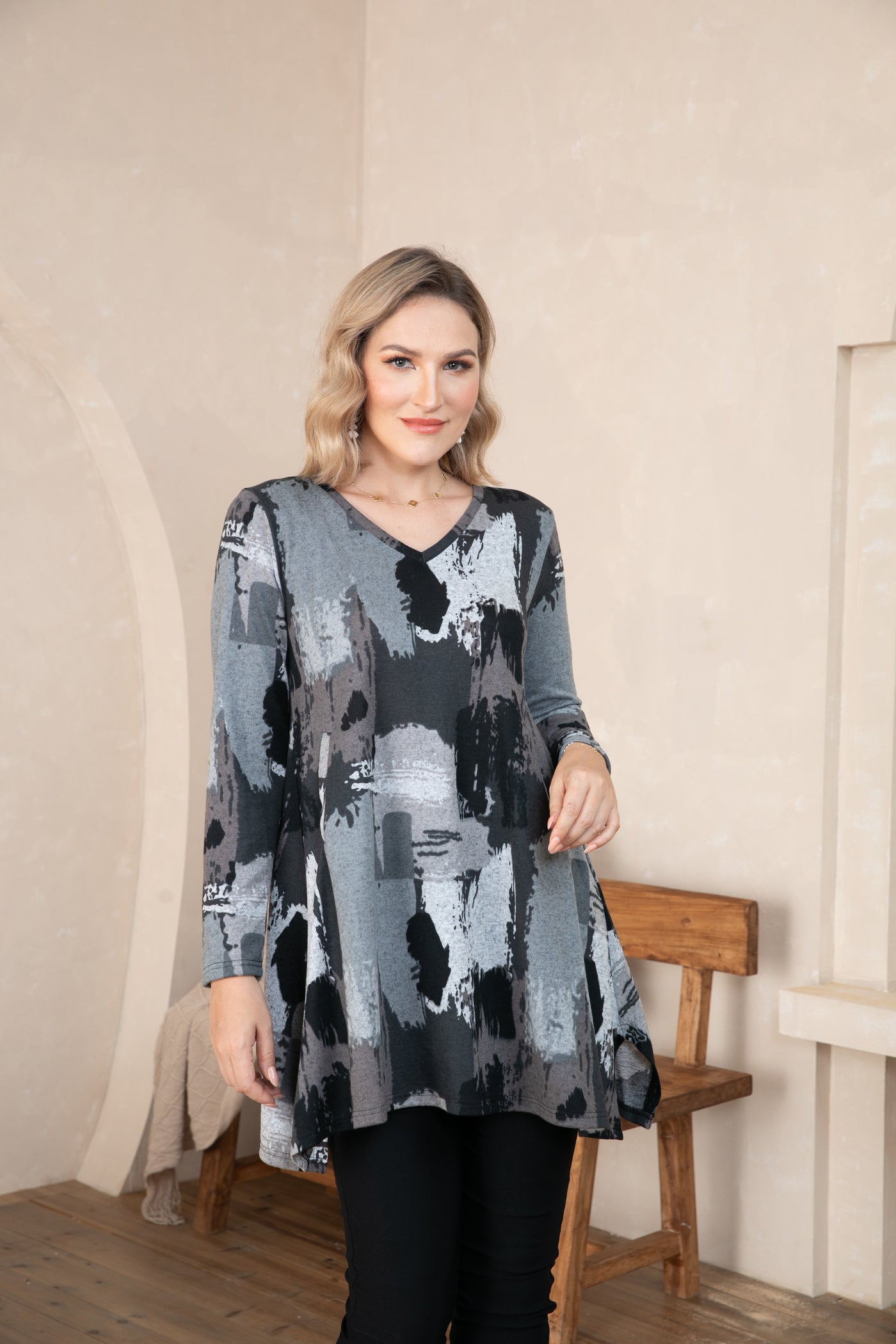 Artistic Essence  V-Neck Tunic