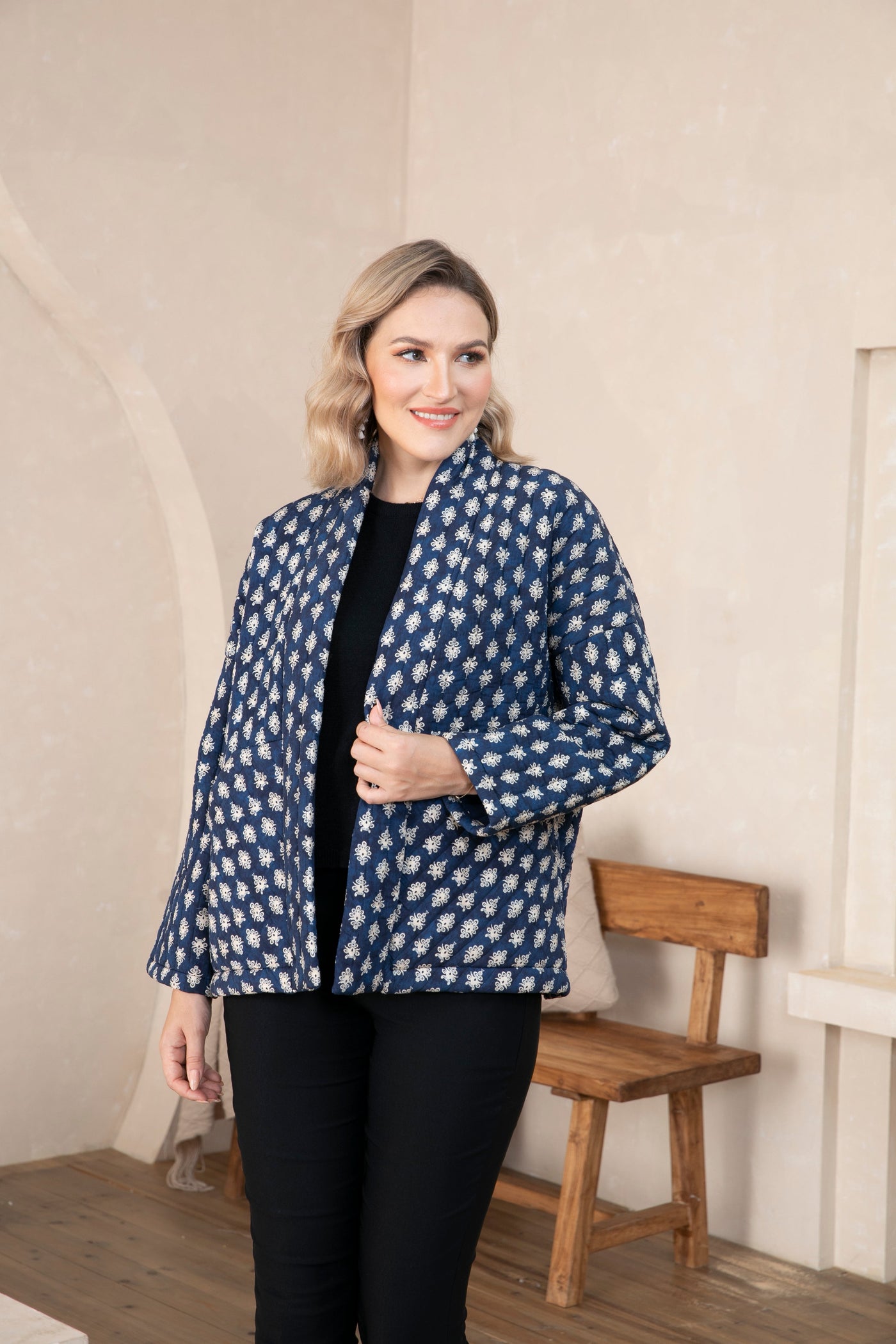 Quilted Sateen Jacket