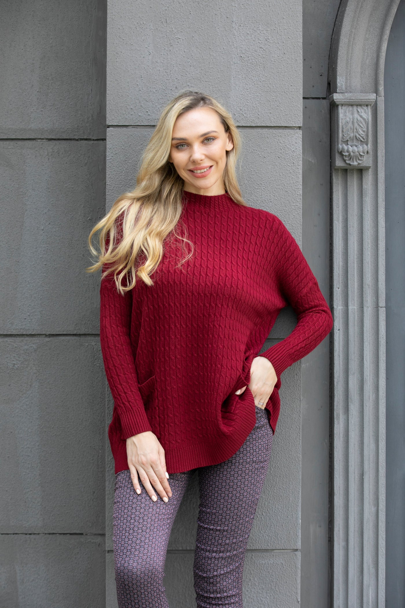 Delicate Cable Knit Sweater