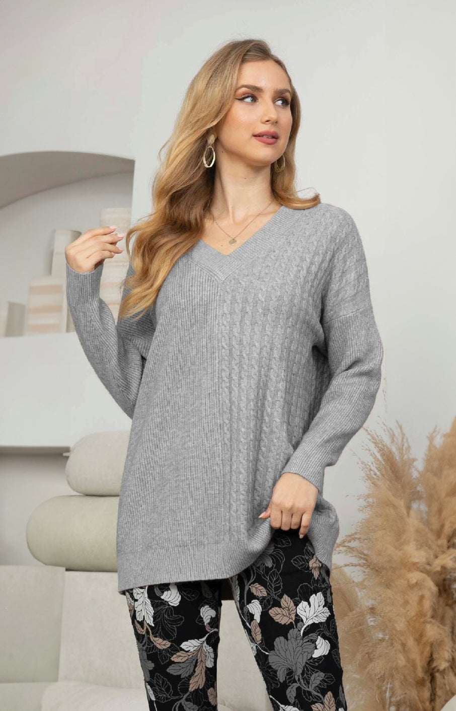 Sade Elegance V-Neck Sweater