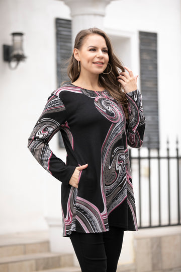 Carla's Printed Top with Pocket