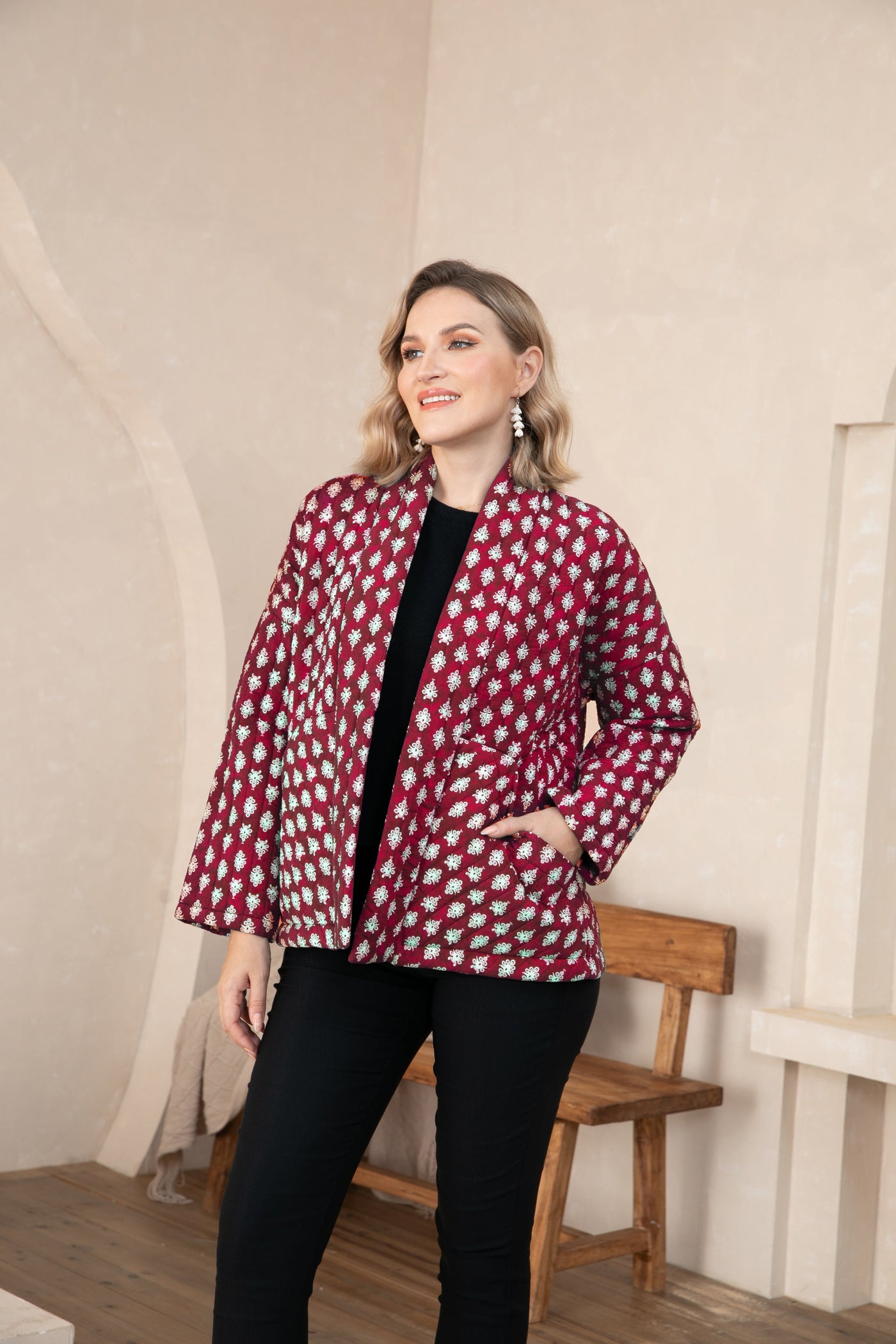 Quilted Sateen Jacket