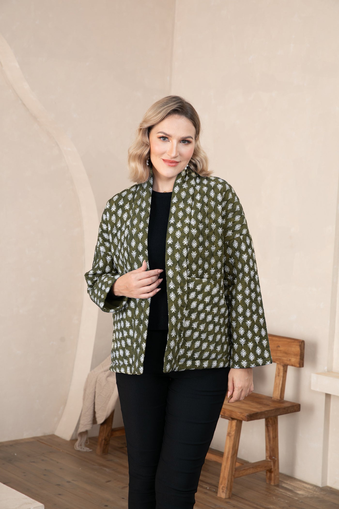 Quilted Sateen Jacket