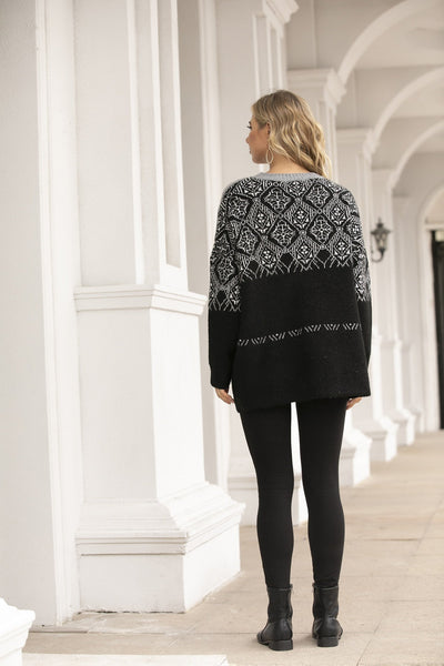 Winter Retro Loose Knitted Sweater