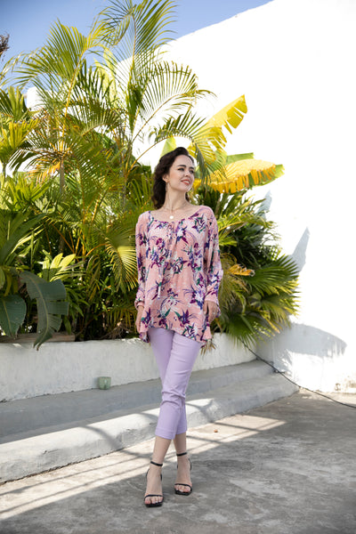 Gia's Pink Floral Top