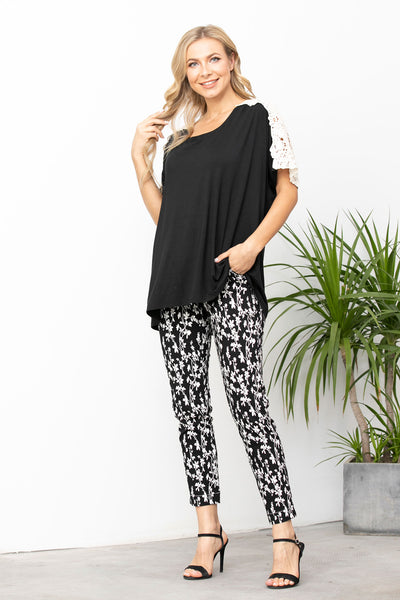 Lace Dolman Top